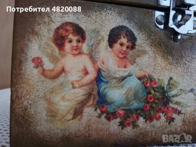 Четка за коса и кутия за съхранение РЪЧНА декорация ПАКЕТНА цена, снимка 4 - Други - 55132286