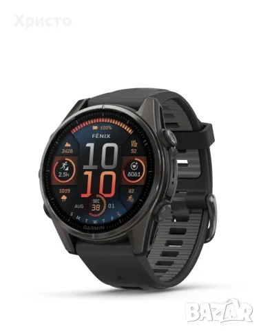 НОВ!!! Смарт часовник GARMIN Fenix 8, 43mm, AMOLED Sapphire, Carbon Gray