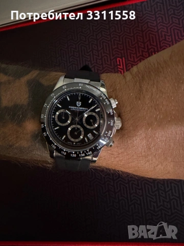 Pagani Design - Daytona черен часовник, снимка 5 - Мъжки - 54798715