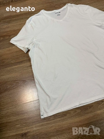 Мъжка памучна тениска  Lacoste  Crew Lounge T-Shirts  , XXL размер, снимка 2 - Тениски - 54377643
