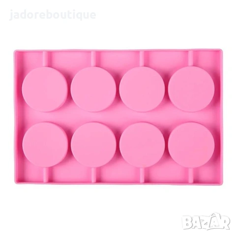 Силиконов молд Кръгли близалки Lolipop, снимка 2 - Форми - 54074255