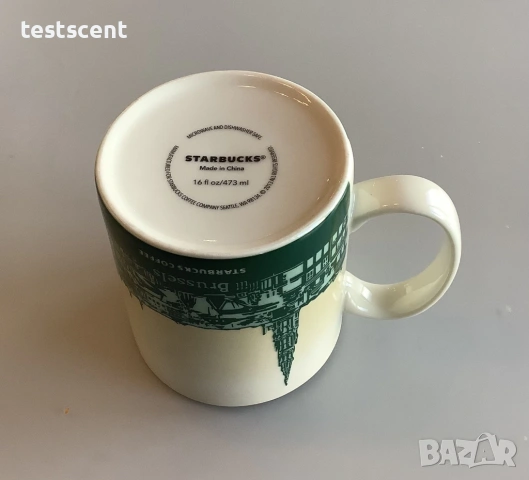Рядка чаша Starbucks Brussels Belgium Coffee Mug Collectors Series Global Icon 16oz, снимка 3 - Чаши - 54841846