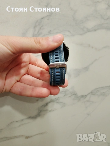 Huawei Watch GT 5, 46mm, Tarnish Stainless Steel Case, Blue Woven Strap, снимка 4 - Смарт гривни - 54986818