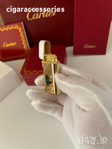 Cartier Panthere запалка с кутия и документи, снимка 5 - Запалки - 55104593