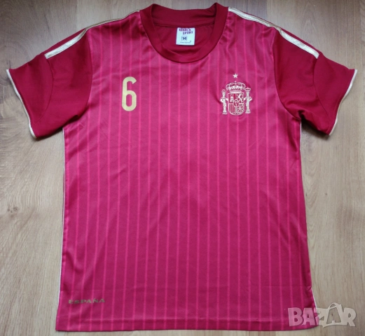 #6 Iniesta Spain - юношеска футболна тениска на Испания, снимка 3 - Футбол - 54901334