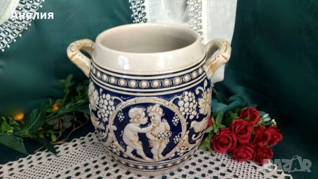 Разкошни рисувани кашпи с релеф, снимка 4 - Декорация за дома - 54152376