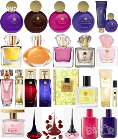Парфюми и тоалетни води на цени от 11.50 до 13 € от AVON, ORIFLAME