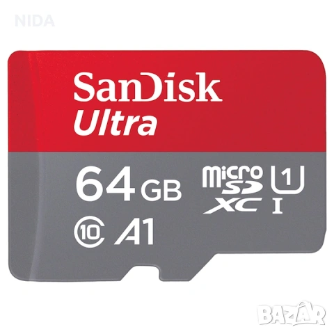 SanDisk Micro SD, 64GB, НОВА, снимка 2 - Карти памет - 54814029