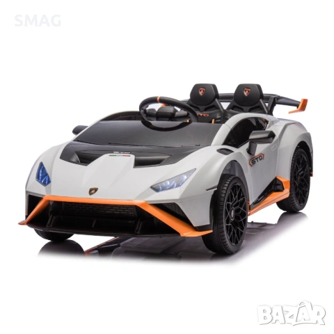 Акумулаторен автомобил Lamborghini бял 12V с дистанционно_1248400, снимка 2 - Електрически играчки - 54590709