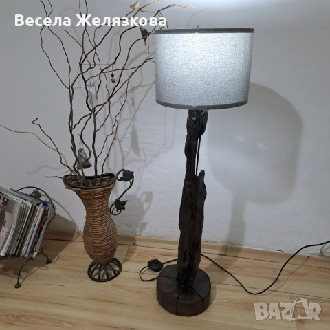 Уникален лампион.Ръчна изработка от дърво