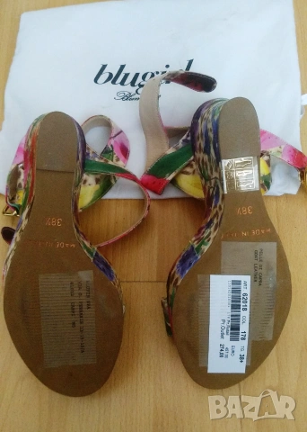 Нови Blumarine Blugirl оригинални дамски обувки размер 38,5 Сандали Блумарин, снимка 3 - Сандали - 55243580