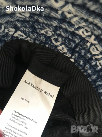 Alexander Wang denim bucket hat. Нова, без етикет., снимка 2 - Шапки - 55146453