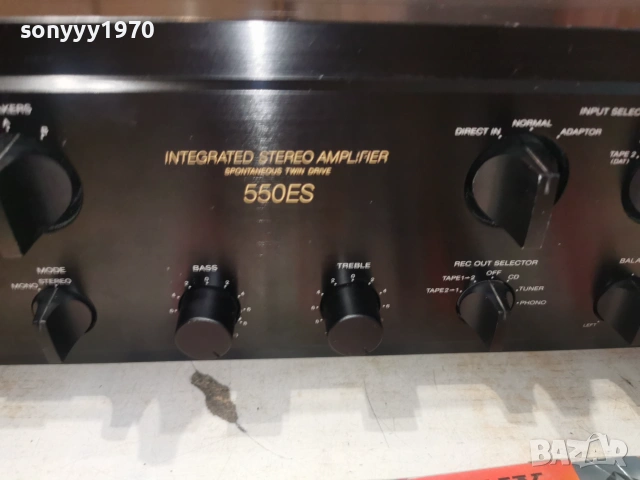 SONY TA-F550ES AMPLIFIER-MADE IN JAPAN ВНОС SWISS 1207261026L1, снимка 3 - Ресийвъри, усилватели, смесителни пултове - 55247380
