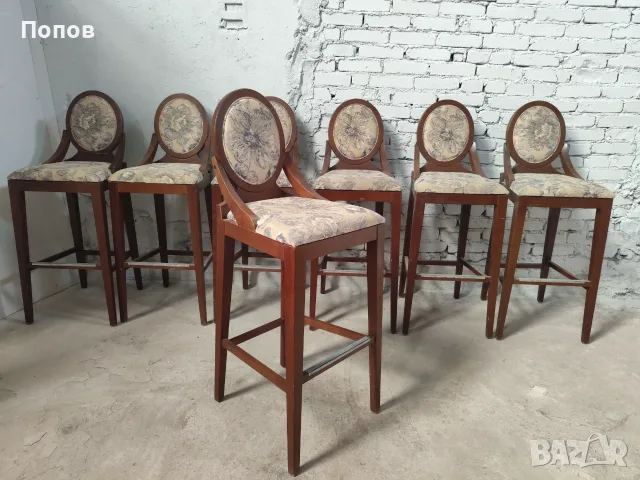Бар столове 7 броя, снимка 6 - Столове - 55450011