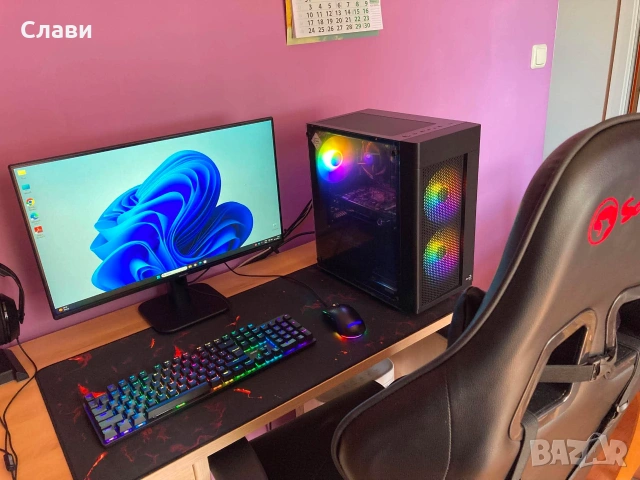 Геймърски компютър Intel Core I5, AMD Radeon R9, 16GB RAM, SSD, HDD, Windows 11 Pro, снимка 4 - Геймърски - 55241061