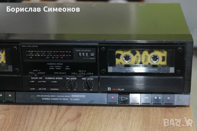 Двукасетен SONY TC-W300, снимка 3 - Декове - 55465288