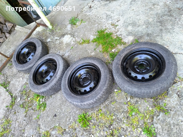 4броя железни джанти 4х108 14цола за Пежо 206