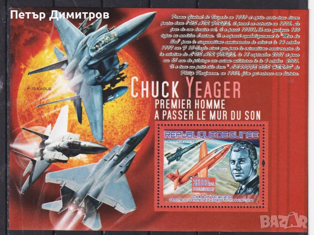 Чисти блокове II световна война Авиация Самолети Кораби Вертолети 2006 2007 2008 от Гвинея, снимка 6 - Филателия - 51540127