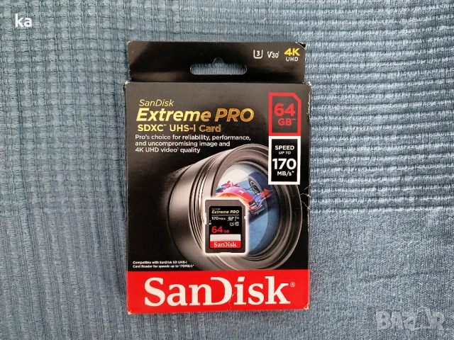 Карта памет Sandisk Extreme PRO SDXC 64 GB