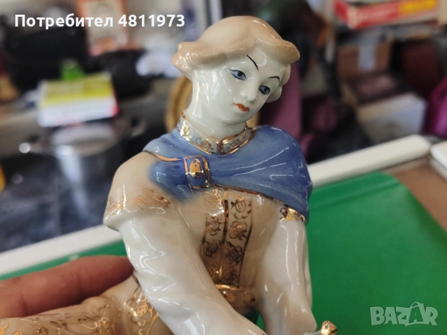 Стара руска порцеланова статуетка Гжел, снимка 5 - Колекции - 54421729