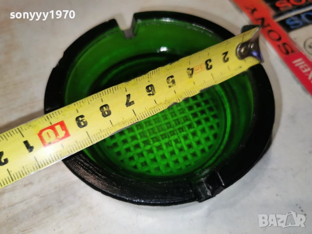 СТАР ПЕПЕЛНИК-ЗЕЛЕНО СТЪКЛО 1904260916LCHERY1, снимка 7 - Антикварни и старинни предмети - 54242075