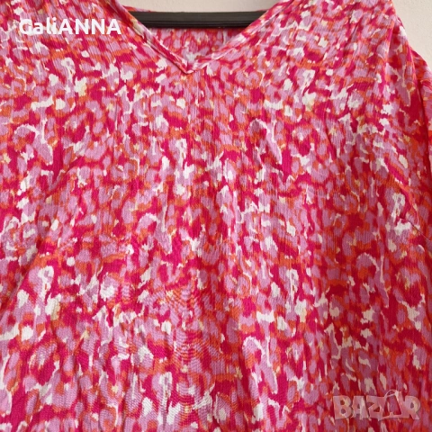 СТРАХОТНА КЕНАРЕНА БЛУЗА 3XL-4XL, снимка 4 - Туники - 54393254