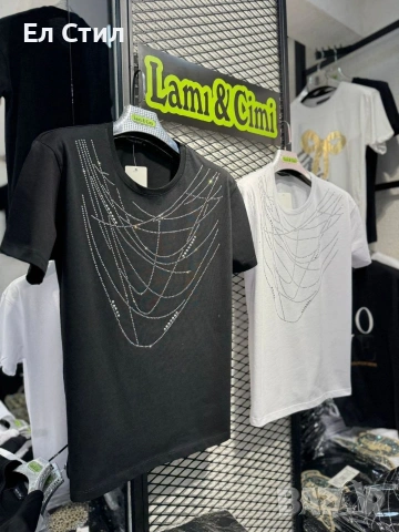 Дамски тениски с камъчета От С до Л свободен модел е, снимка 4 - Тениски - 54075320