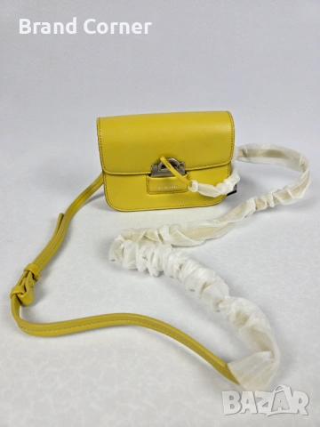 Нова дамска чанта Trussardi - жълта, снимка 5 - Чанти - 54410663