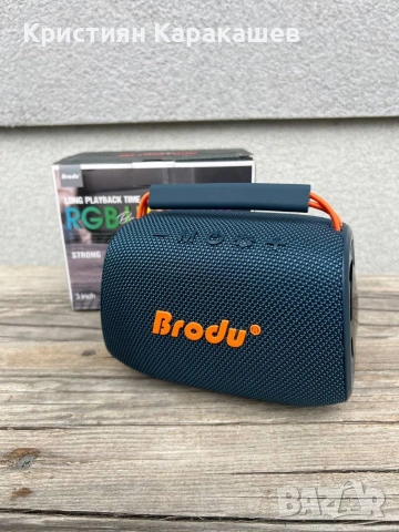 BLUETOOTH КОЛОНКА BRODU С RGB LED СВЕТЛИНИ, снимка 3 - Bluetooth тонколони - 54266602