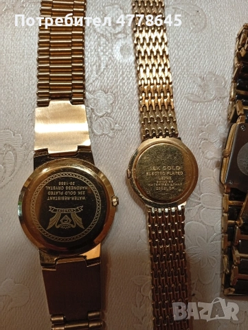 позлатени, швейцарски часовници , снимка 4 - Дамски - 54264092