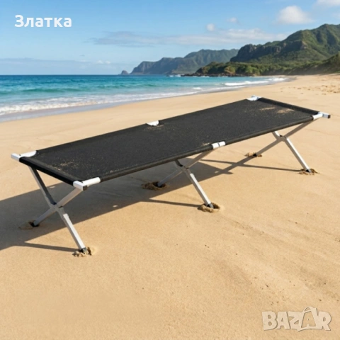 Плажен комплект XXL – Сгъваема шатра хармоника 3x3 м + 2 сгъваеми къмпинг легла, снимка 4 - Къмпинг мебели - 54948591