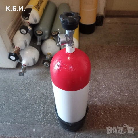 Продавам ЖЕЛЯЗНА БУТИЛКА - 5L - 200 BAR - АТМОСФЕРИ работно налягане, снимка 2 - Въздушно оръжие - 54481413