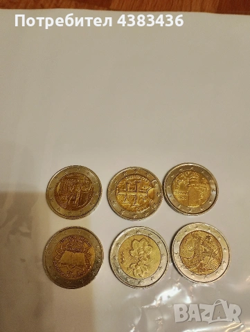 монети от 2 евро, снимка 2 - Нумизматика и бонистика - 54001084