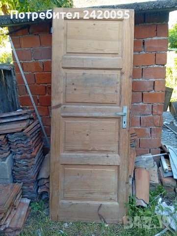 Продавам 2броя дървени врата-45евро, снимка 6 - Интериорни врати - 30171291