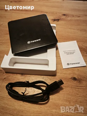 Transcend Slim Portable CD/DVD Writer / Външна записвачка ( чисто нова)