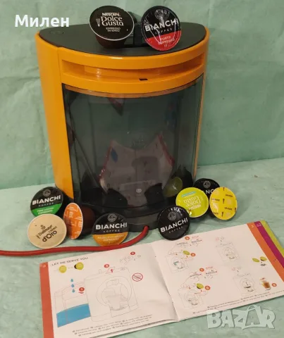 Кафемашина с гаранция 1 година NESCAFÉ® за капсули Dolce Gusto Krups OBLO.Orange, снимка 6 - Кафемашини - 55402846