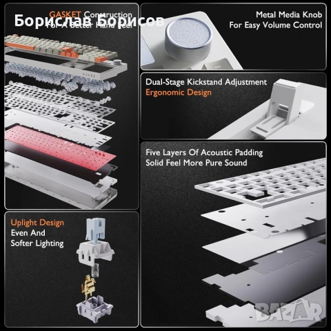 Механични клавиатури 5 вида, снимка 7 - Клавиатури и мишки - 49469825