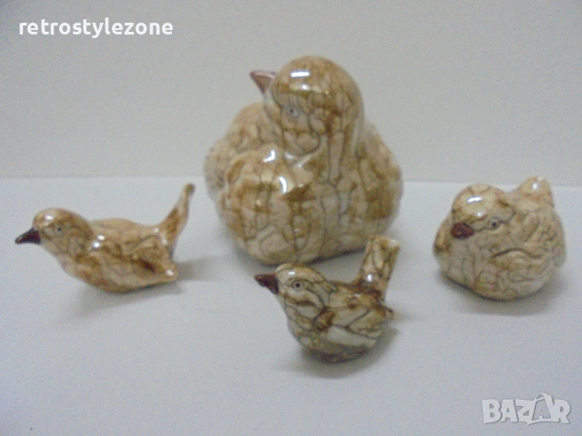 № 8558 Колекционерски комплект стари порцеланови фигурки – птици (1978 г.) , снимка 3 - Други ценни предмети - 54071013