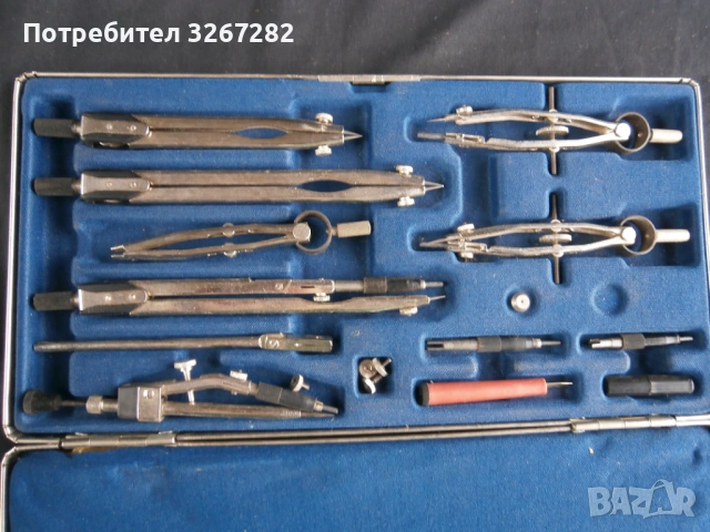 Пергели,Чертожни Пособия,Комплект,Пълен,, снимка 6 - Антикварни и старинни предмети - 54311618