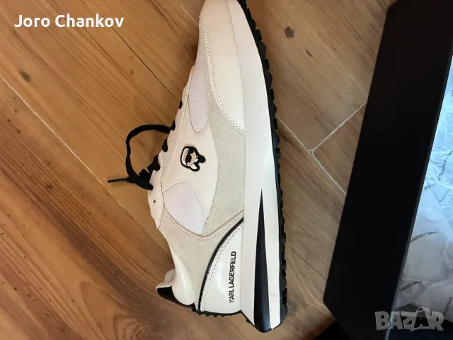 Чисто нови бели мъжки обувки KARL LAGERFELD, size 44, снимка 4 - Маратонки - 55625767