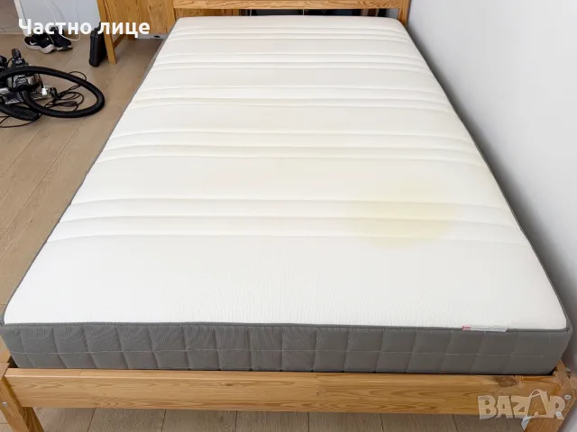 Легло IKEA TARVA с матрак 120х200 и подматрачна рамка, снимка 5 - Спални и легла - 55594850