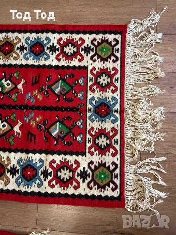 Чипровски килим Пилетата с две пътеки , снимка 11 - Килими - 54621285