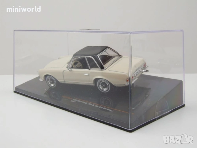 Mercedes 230 SL W113 Pagode Hardtop 1964 - мащаб 1:43 на IXO моделът е нов в PVC дисплей-кейс, снимка 8 - Колекции - 54503956