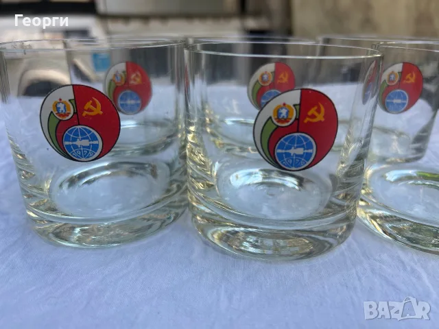 6 броя чаши НРБ-СССР , снимка 3 - Антикварни и старинни предмети - 55522771