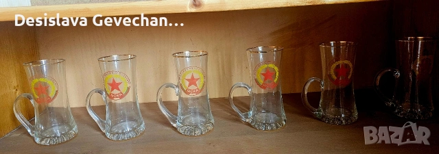 Ретро халба ЦСКА "Септемврийско знаме" – Колекционерски 6 бр цена 15€/ брой, снимка 2 - Колекции - 54015833