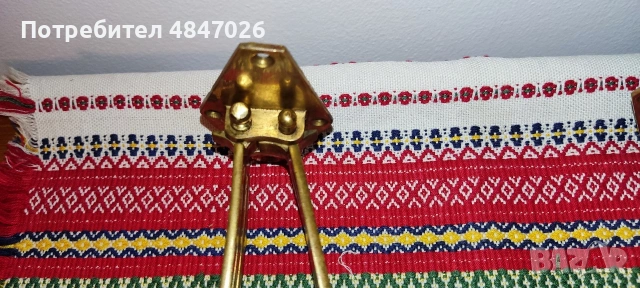 Стари месингови свещници за стена, снимка 4 - Декорация за дома - 54857315