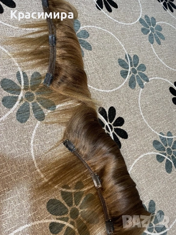 Екстеншъни от естествена коса на 2 реда, снимка 5 - Други - 54225332