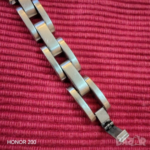 Мъжка гривна от медицинска стомана Silver Flame. , снимка 3 - Гривни - 54809516