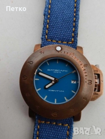 Batiscafo Aqua Blue Dial 45, снимка 3 - Мъжки - 54675009
