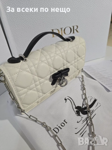 My Dior Дамска Бяла Чанта От Агнешка Кожа Код Brand Luxury Fashion16, снимка 9 - Чанти - 54960651